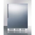Summit Appliance Div. Summit-ADA Compliant Built-In Undercounter Refrigerator-Freezer, 5.1 Cu. Ft, 24"W CT661WBISSHVADA